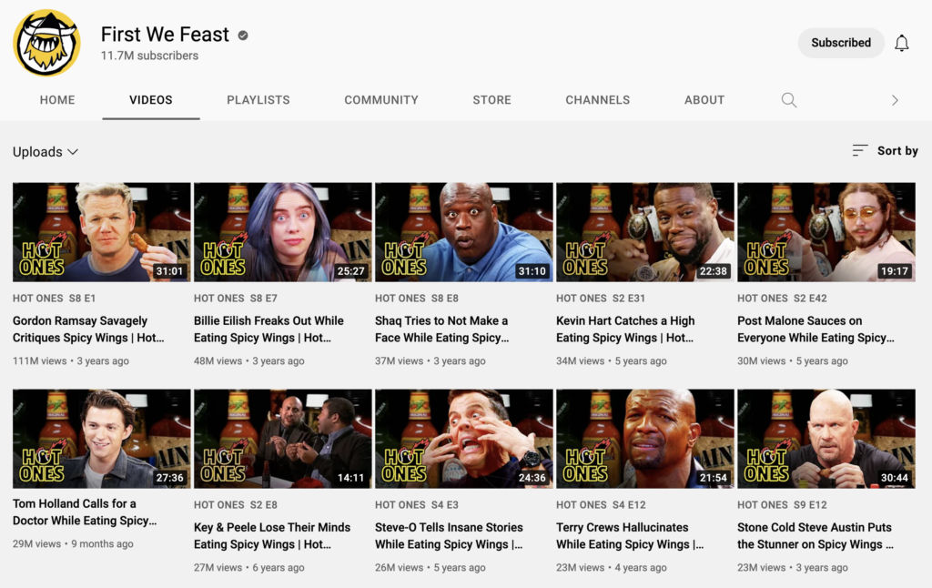First We Feast Hot Ones Videos