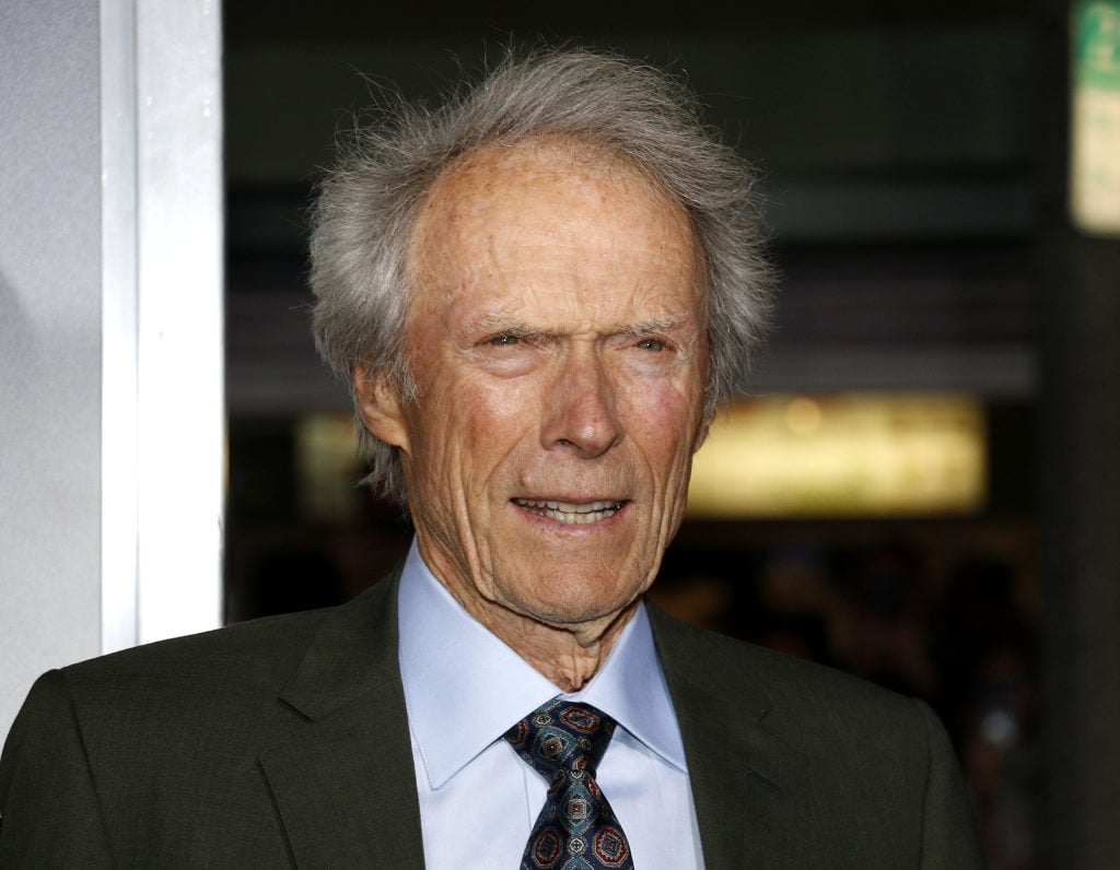 Clint Eastwood has striking hooded eyes